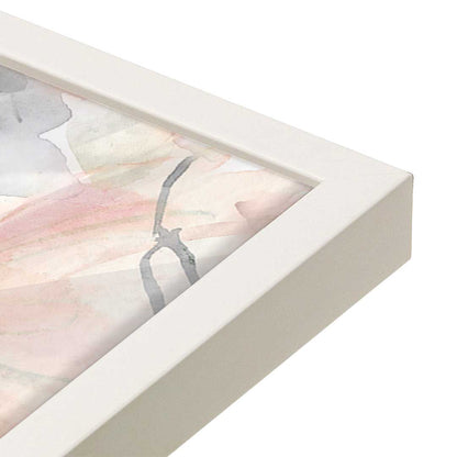[Color:Opaque White], Picture of art in a Opaque White frame at an angle