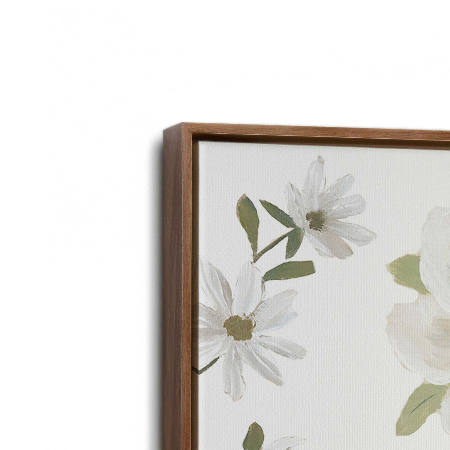 [Color:Walnut], Picture of art in a Walnut frame at an angle