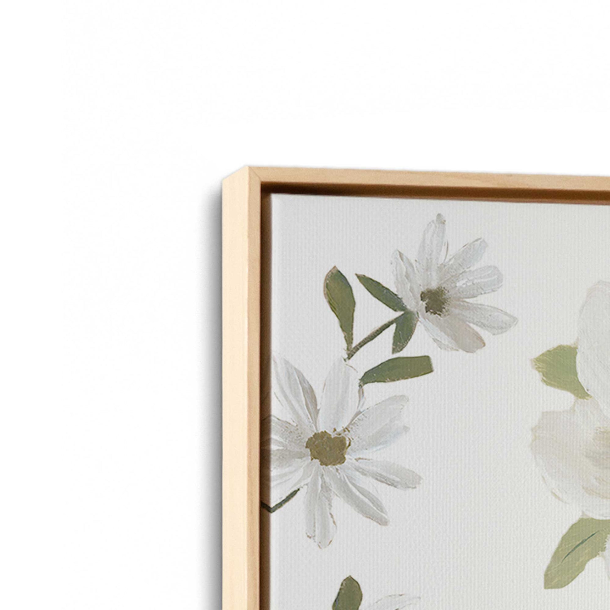 [Color:American Maple], Picture of art in a American Maple frame at an angle