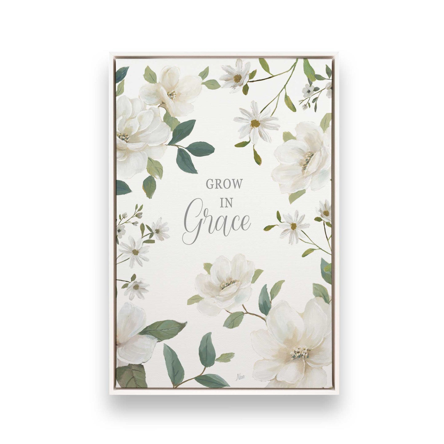 [Color:Opaque White], Picture of art in a White frame