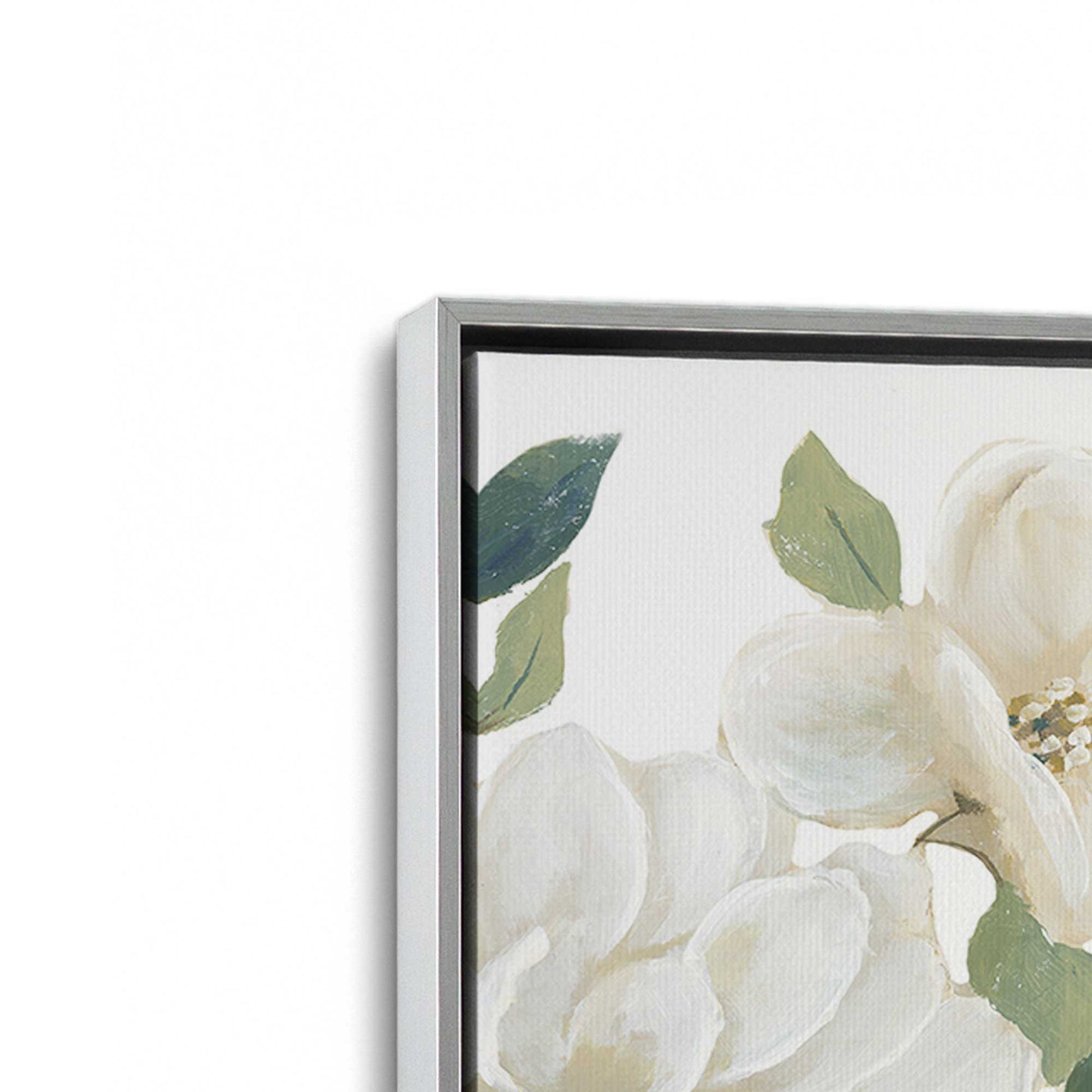 [Color:Polished Chrome], Picture of art in a Polished Chrome frame at an angle