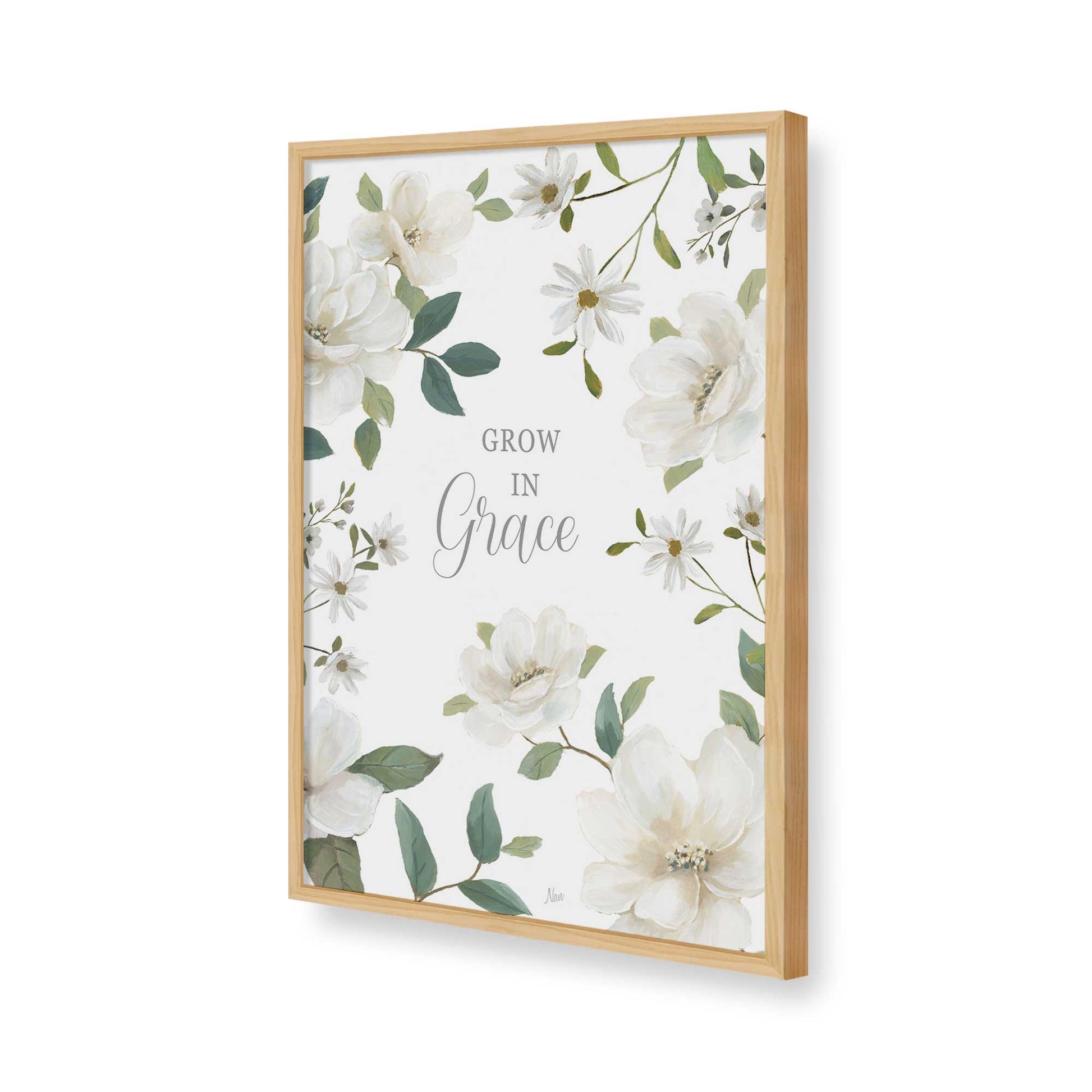 [Color:American Maple], Picture of art in a American Maple frame of the corner