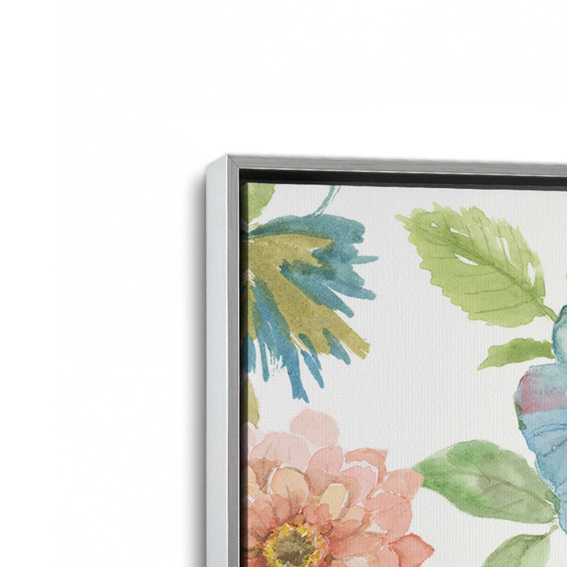 [Color:Polished Chrome], Picture of art in a Polished Chrome frame at an angle