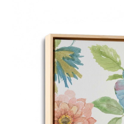 [Color:American Maple], Picture of art in a American Maple frame at an angle