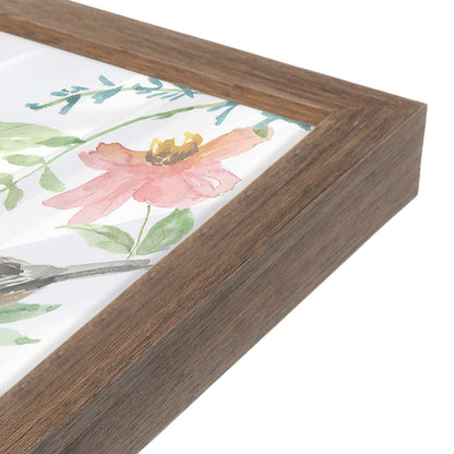 [Color:Walnut], Picture of art in a Walnut frame at an angle
