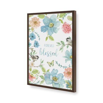 [Color:Brown], Picture of art in a Brown frame of the corner