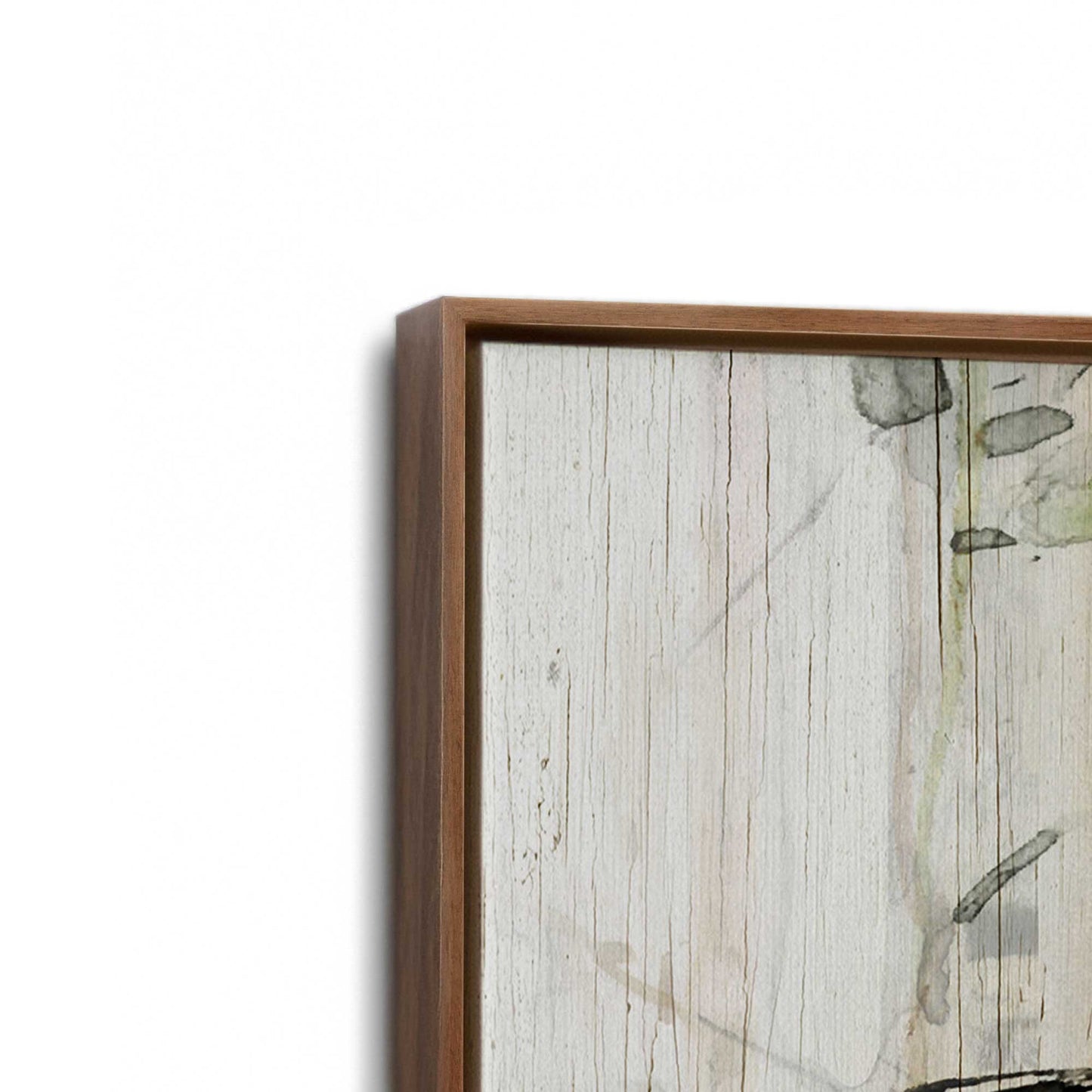 [Color:Walnut], Picture of art in a Walnut frame at an angle