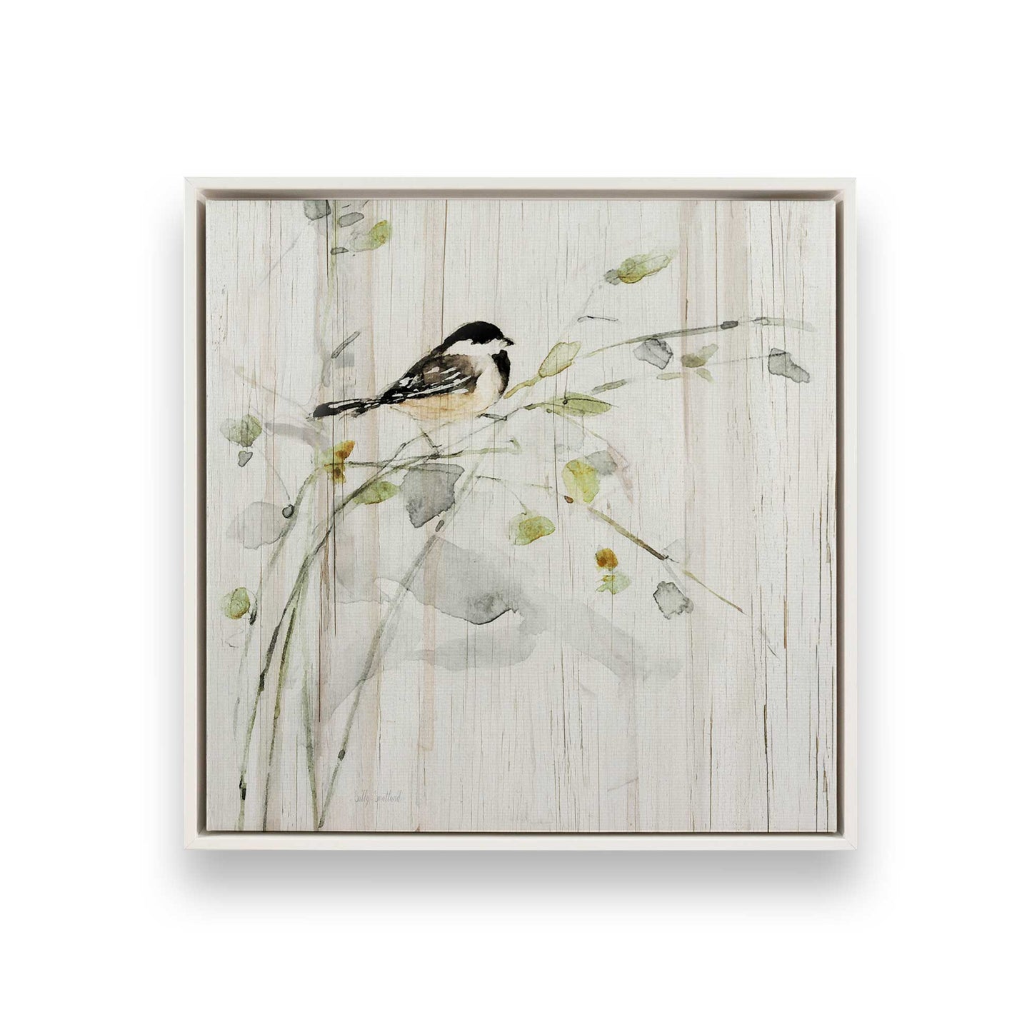 [Color:Opaque White], Picture of art in a White frame