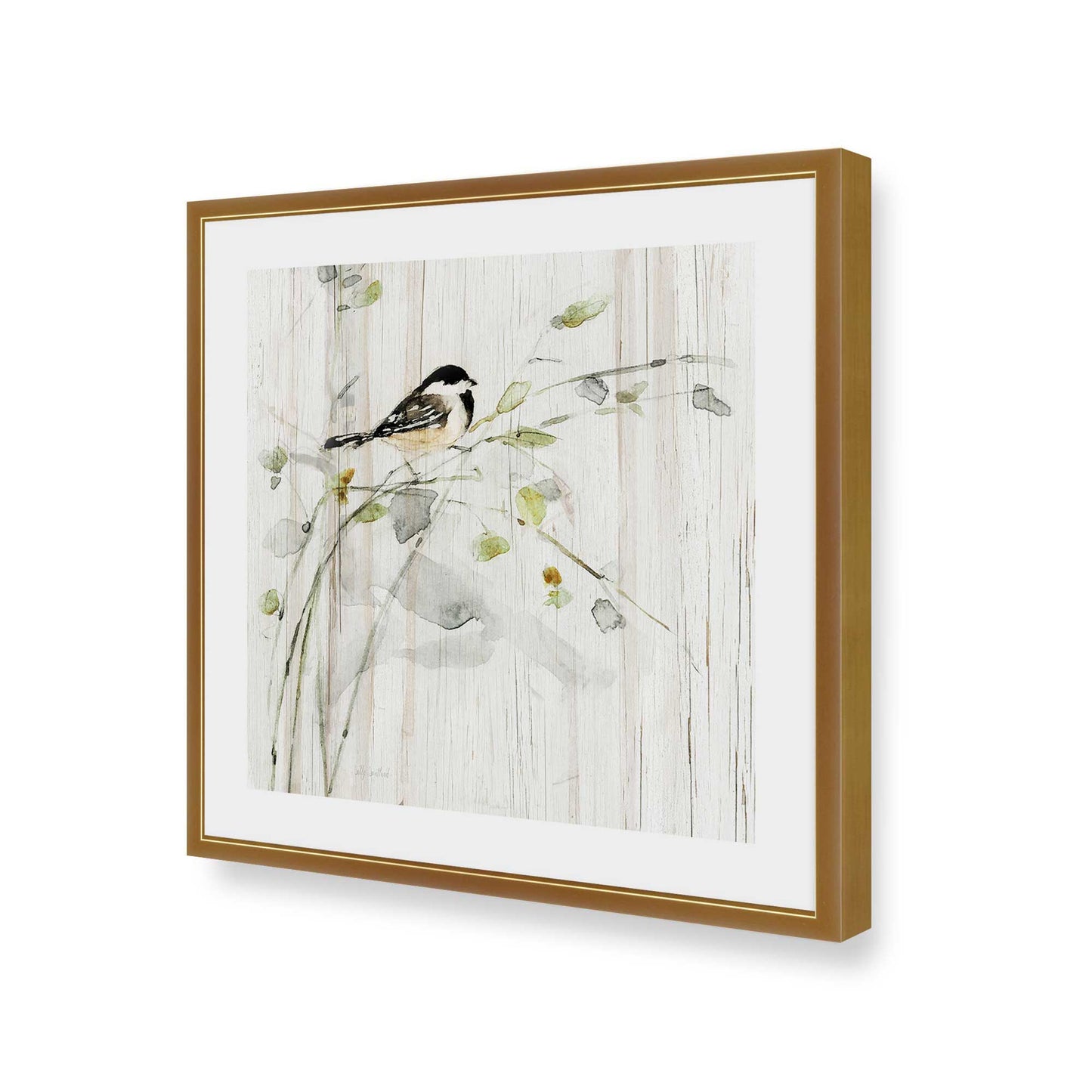 [Color:Polished Gold], Picture of art in a Polished Gold frame of the corner