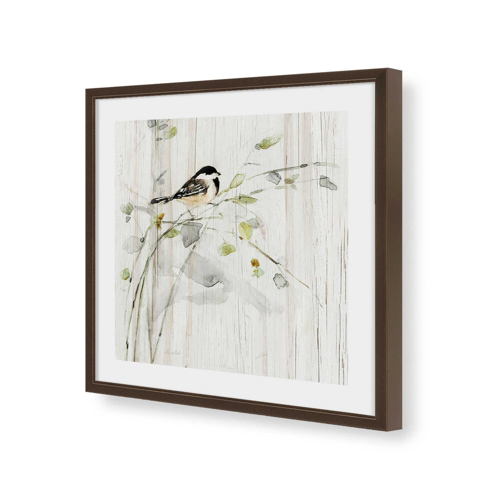 [Color:Espresso], Picture of art in a Espresso frame of the corner