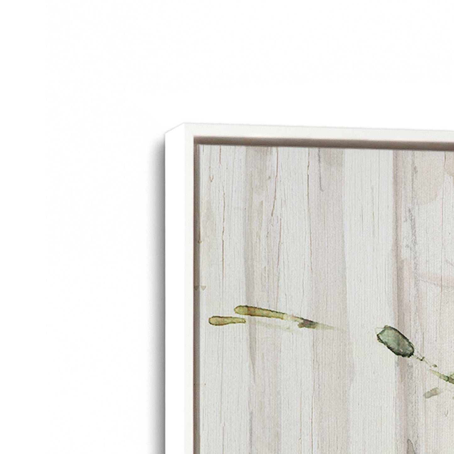 [Color:Opaque White], Picture of art in a White frame at an angle