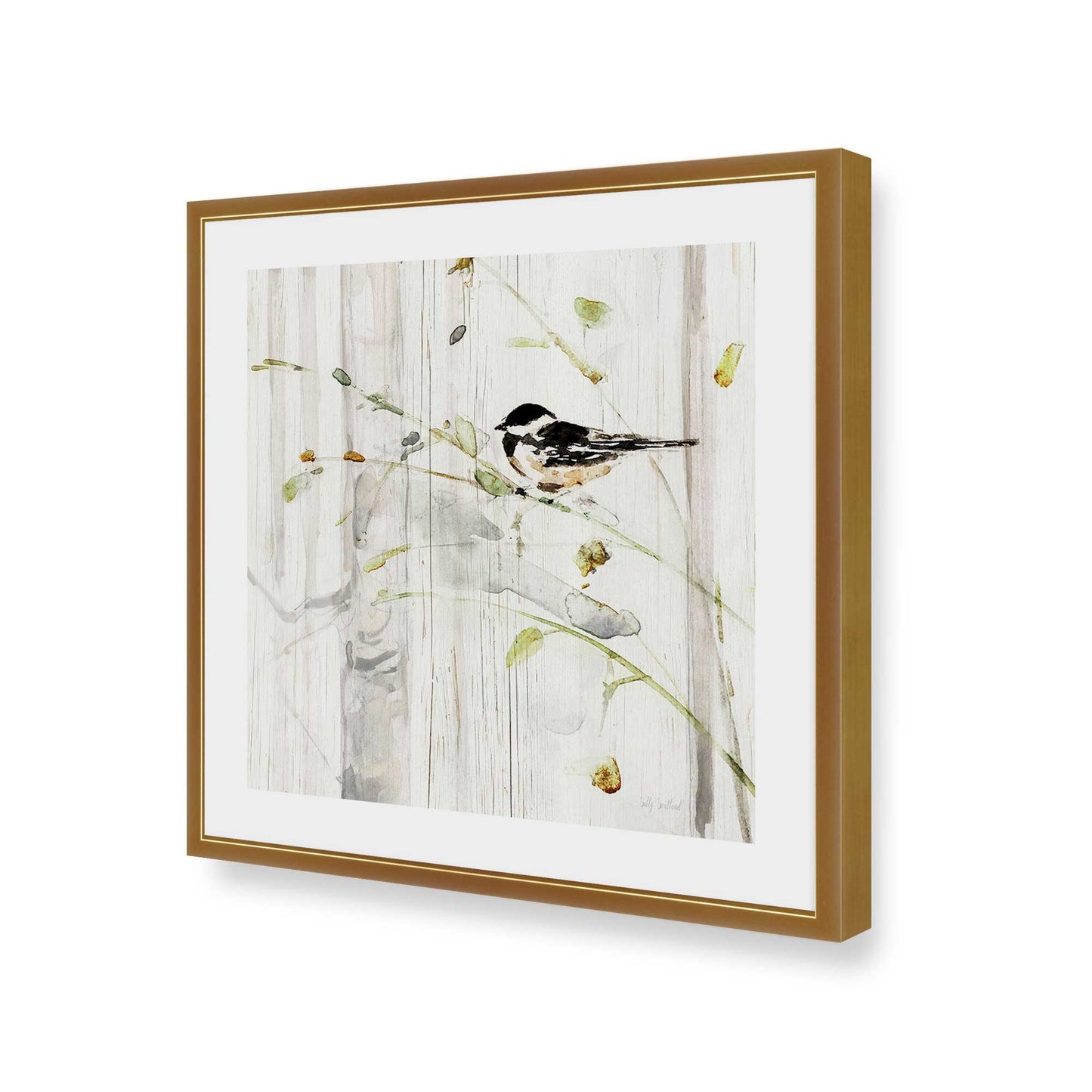 [Color:Polished Gold], Picture of art in a Polished Gold frame of the corner