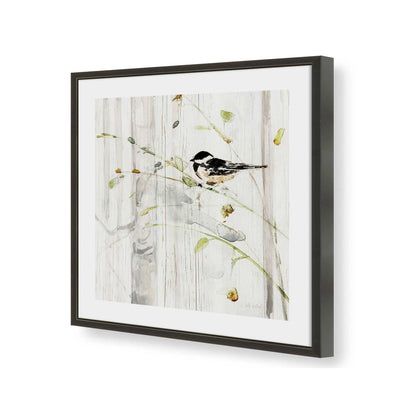 [Color:Satin Black], Picture of art in a Satin Black frame of the corner