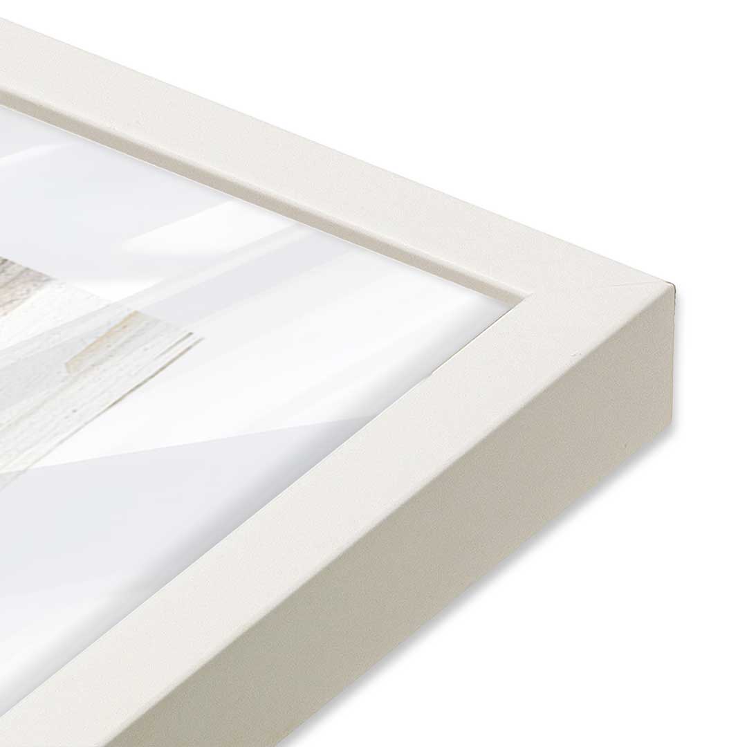 [Color:Opaque White], Picture of art in a Opaque White frame at an angle
