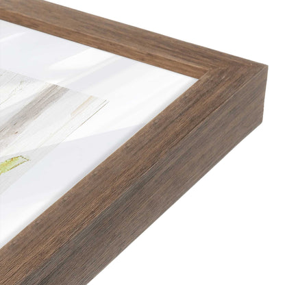 [Color:Walnut], Picture of art in a Walnut frame at an angle