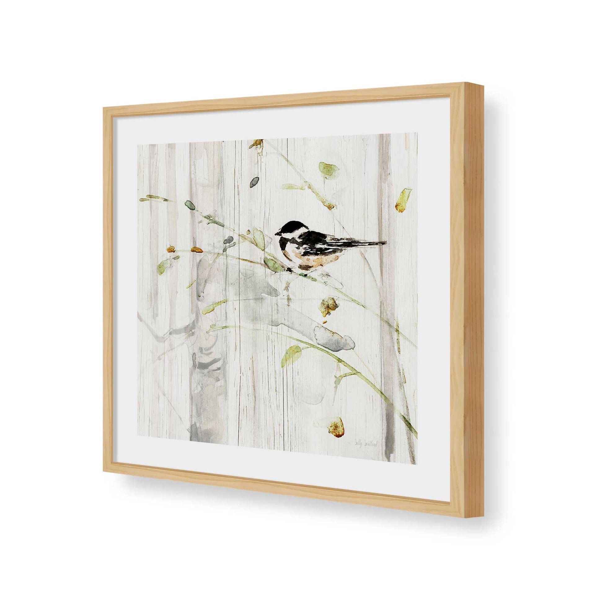 [Color:American Maple], Picture of art in a American Maple frame of the corner