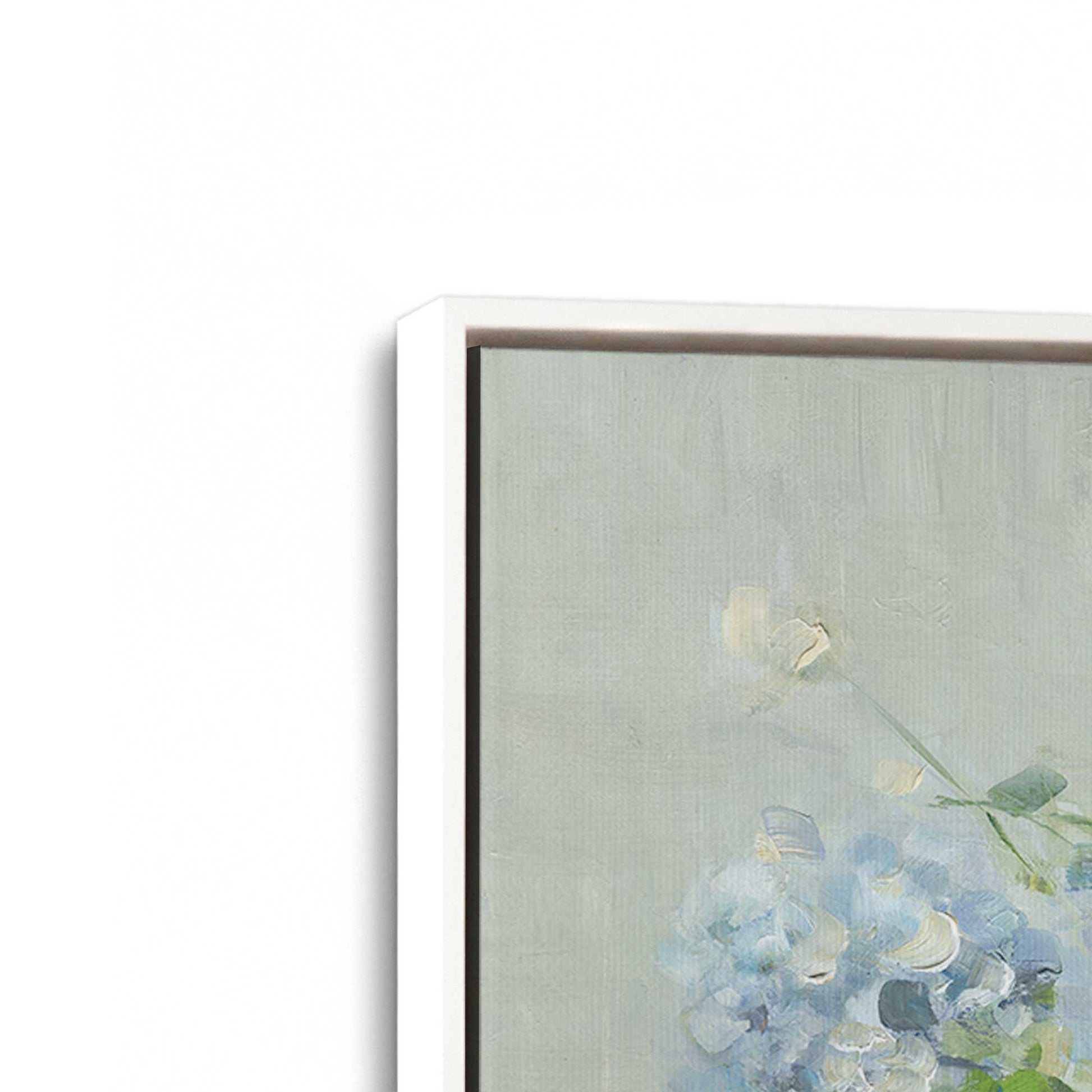 [Color:Opaque White], Picture of art in a White frame at an angle