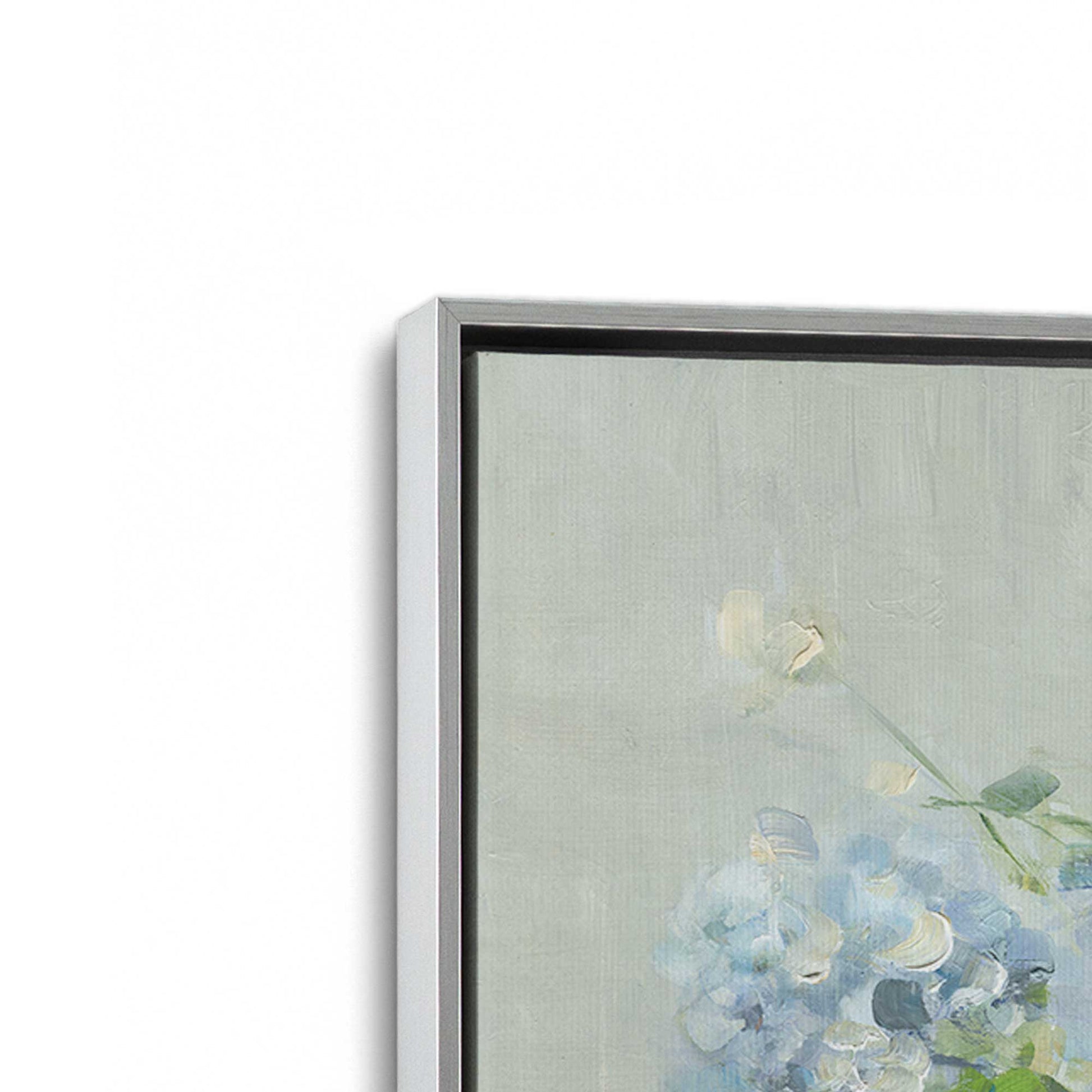 [Color:Polished Chrome], Picture of art in a Polished Chrome frame at an angle