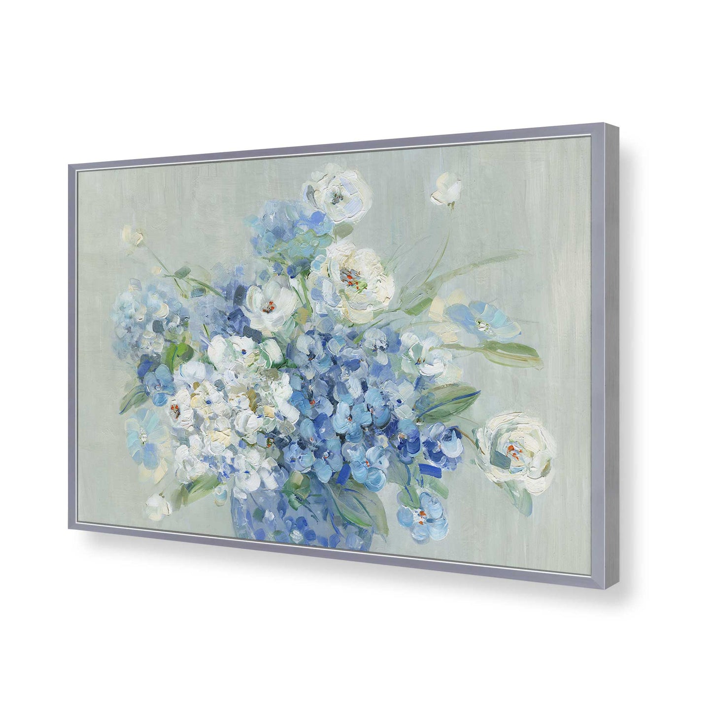 [Color:Polished Chrome], Picture of art in a Polished Chrome frame of the corner