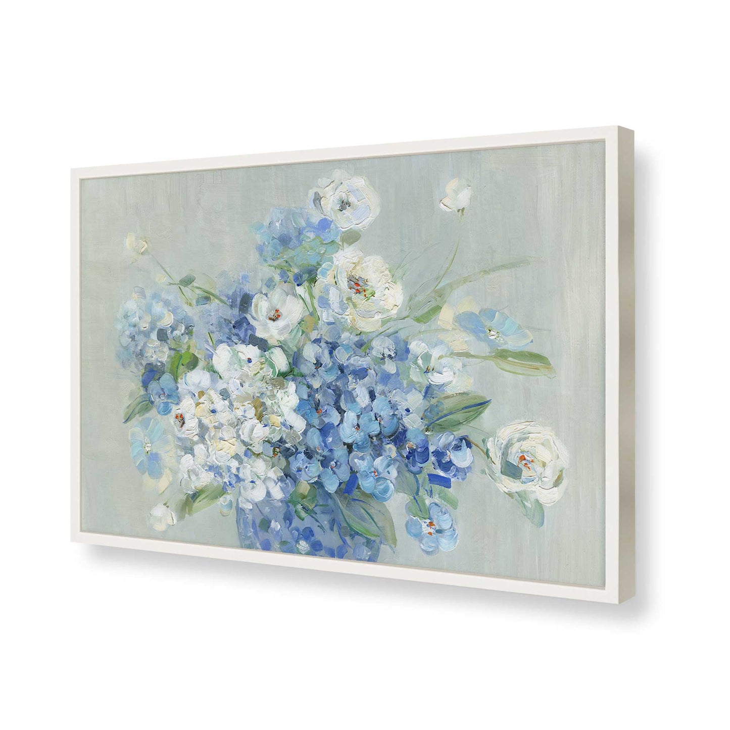 [Color:Opaque White], Picture of art in a Opaque White frame of the corner