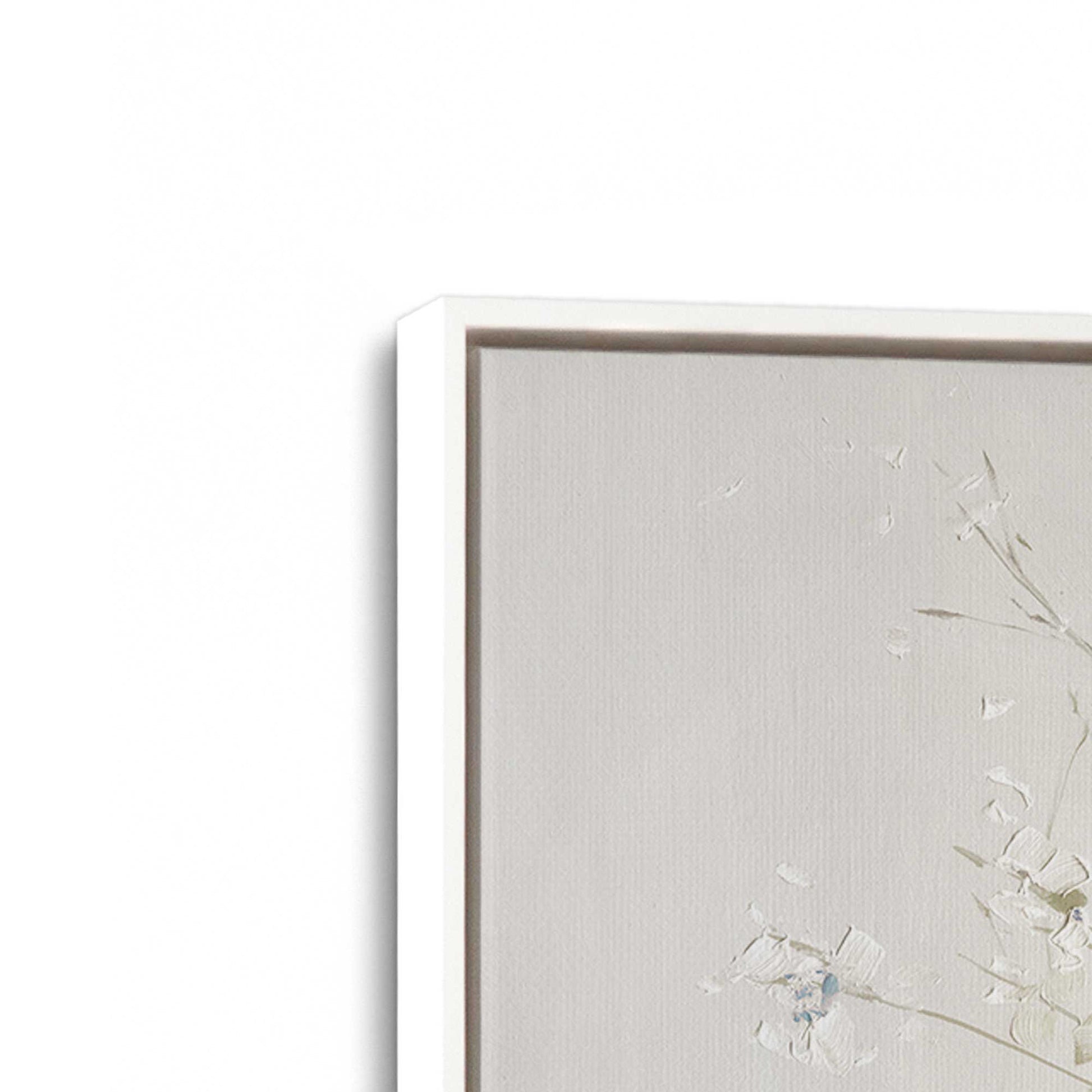 [Color:Opaque White], Picture of art in a White frame at an angle