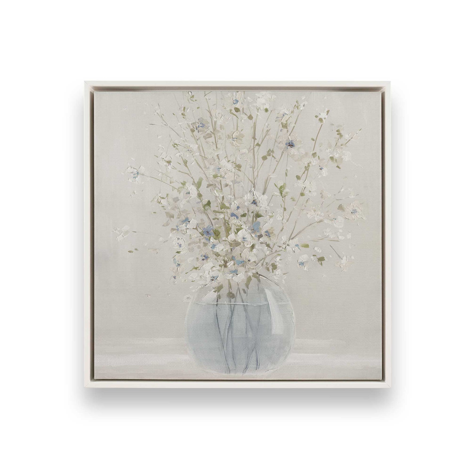 [Color:Opaque White], Picture of art in a White frame