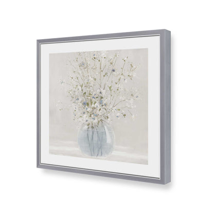 [Color:Polished Chrome], Picture of art in a Polished Chrome frame of the corner