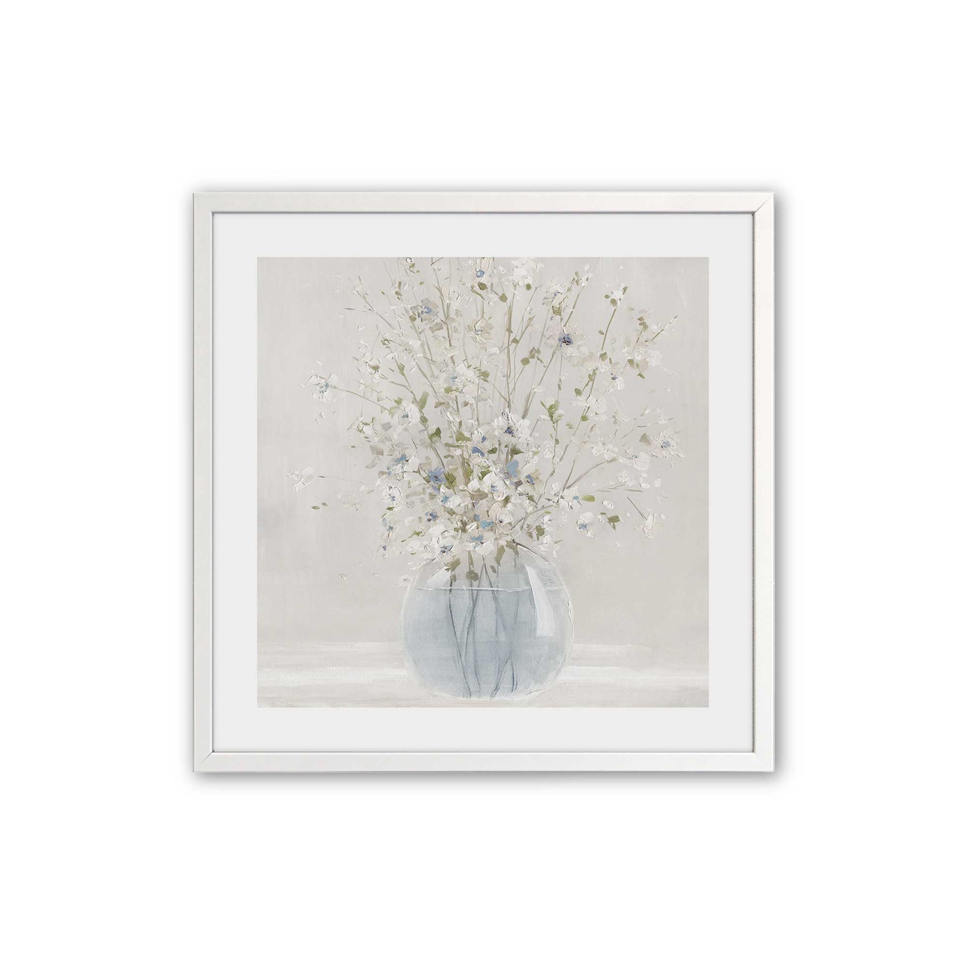 [Color:Opaque White], Picture of art in an Opaque White frame