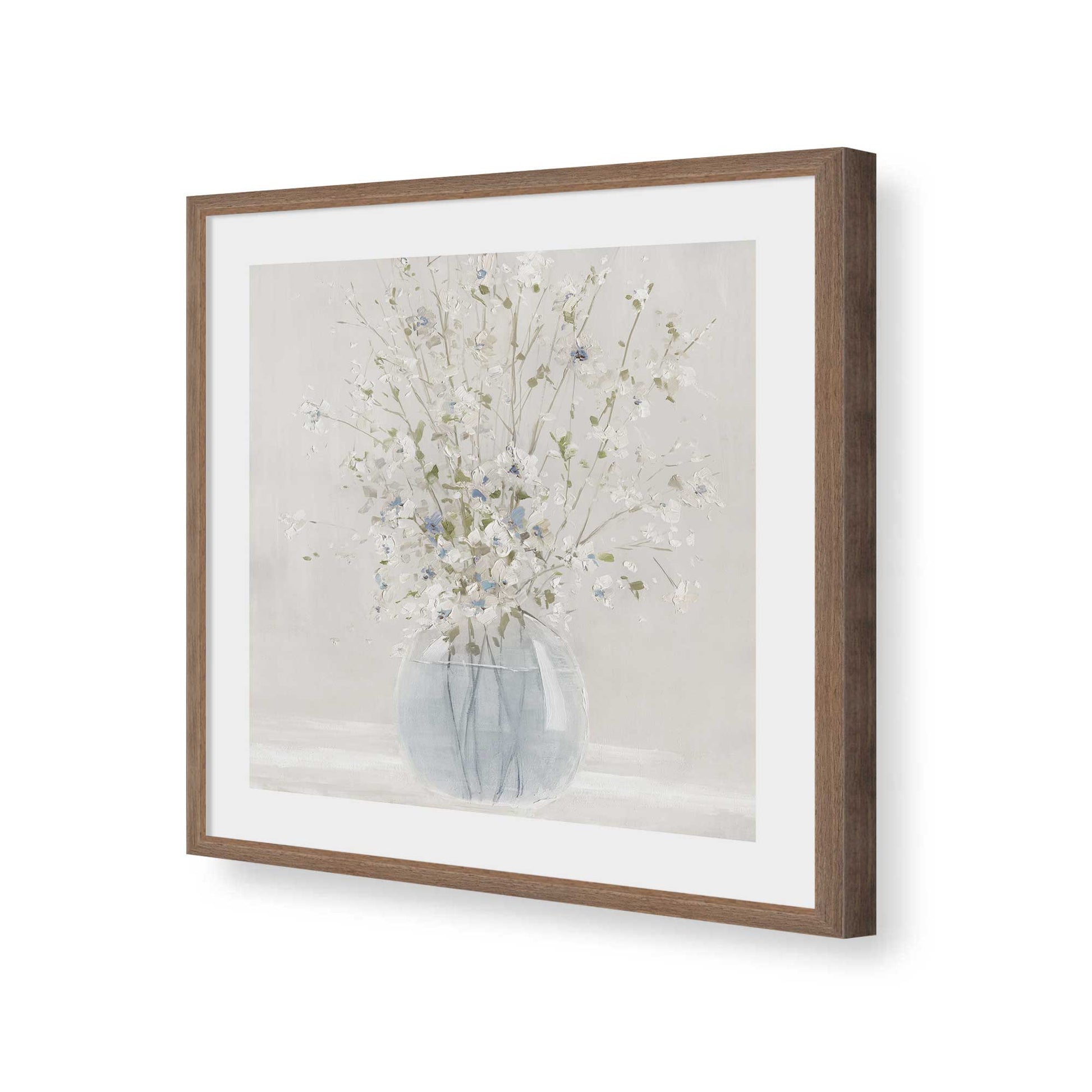 [Color:Walnut], Picture of art in a Walnut frame of the corner