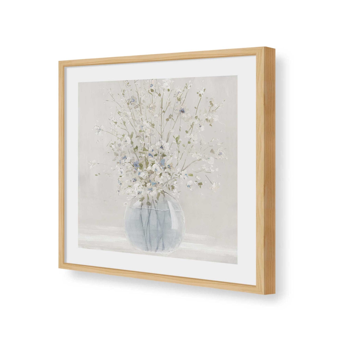 [Color:American Maple], Picture of art in a American Maple frame of the corner