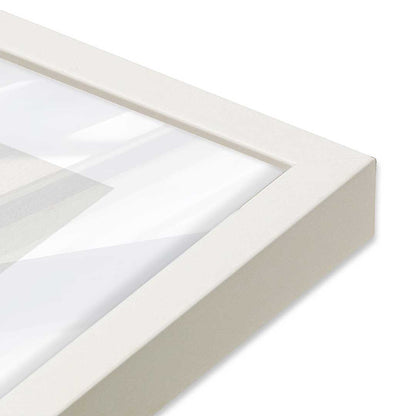 [Color:Opaque White], Picture of art in a Opaque White frame at an angle