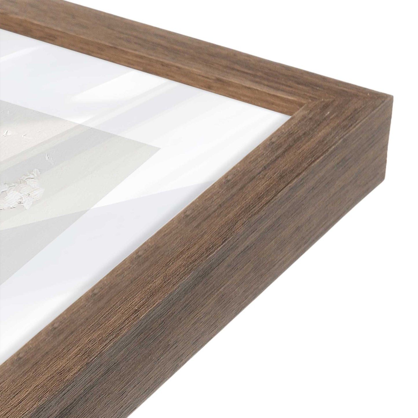 [Color:Walnut], Picture of art in a Walnut frame at an angle