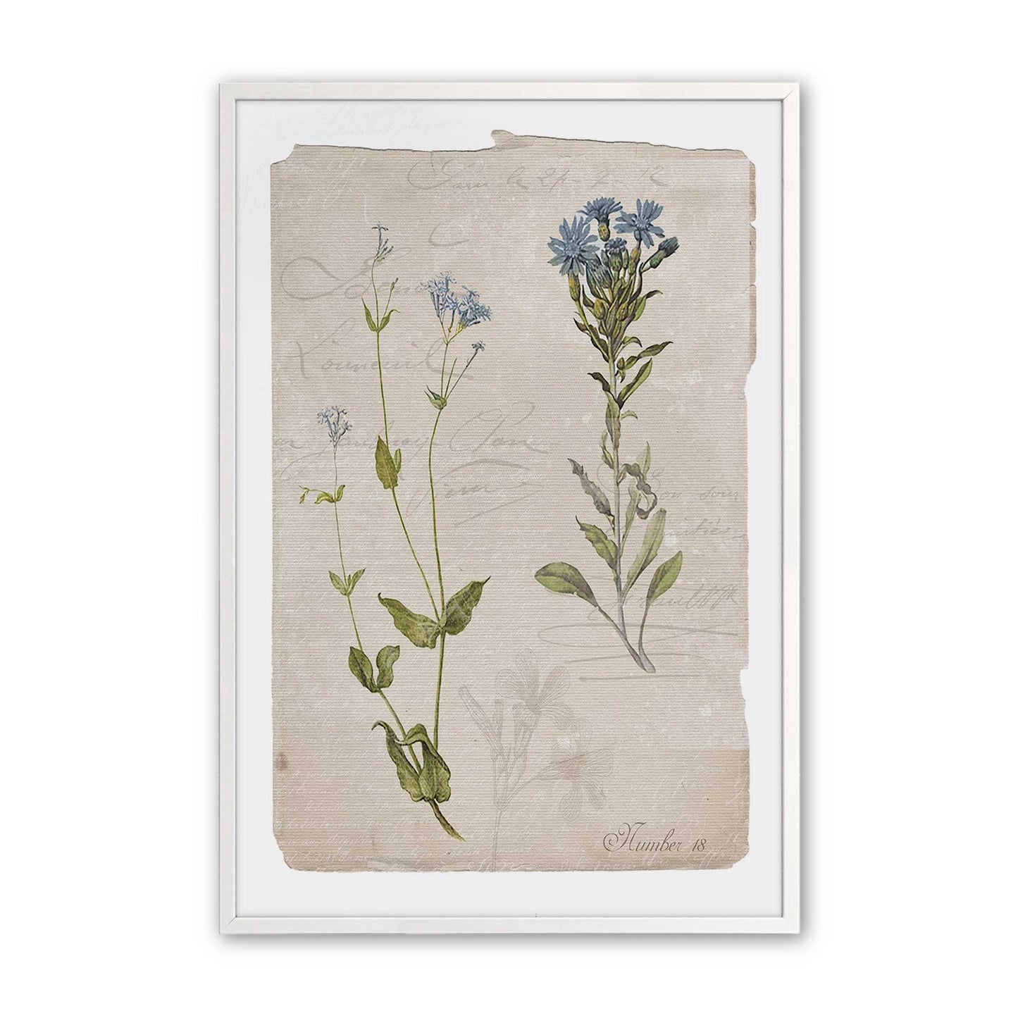 [Color:Opaque White], Picture of art in a Opaque White frame