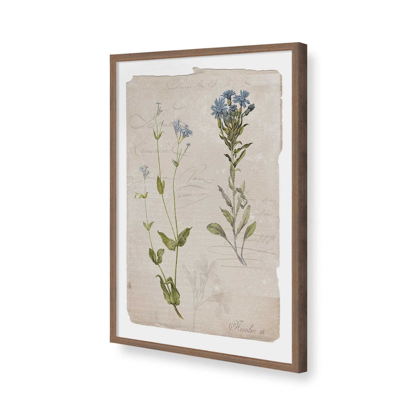 [Color:Walnut], Picture of art in a Walnut frame of the corner