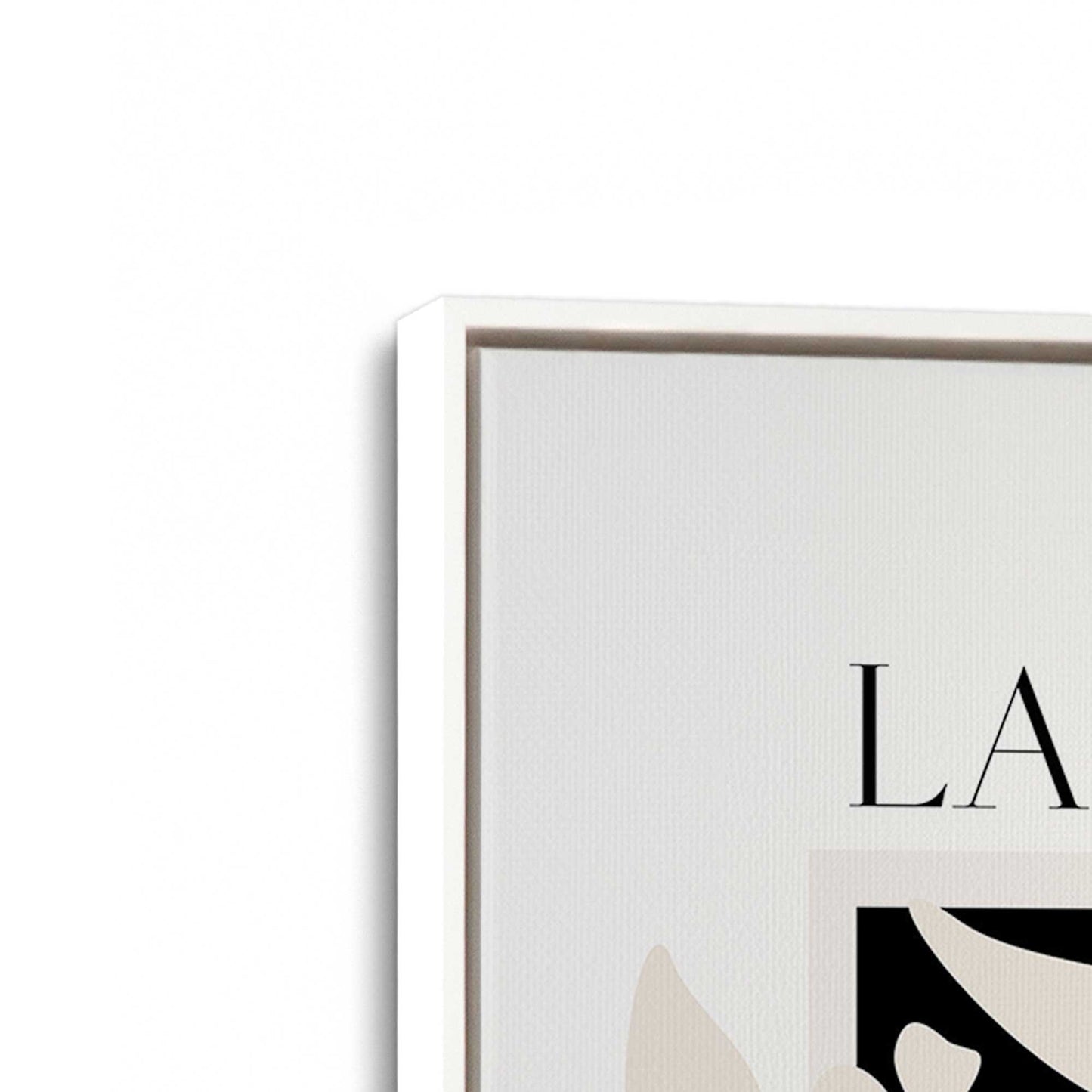 [Color:Opaque White], Picture of art in a White frame at an angle