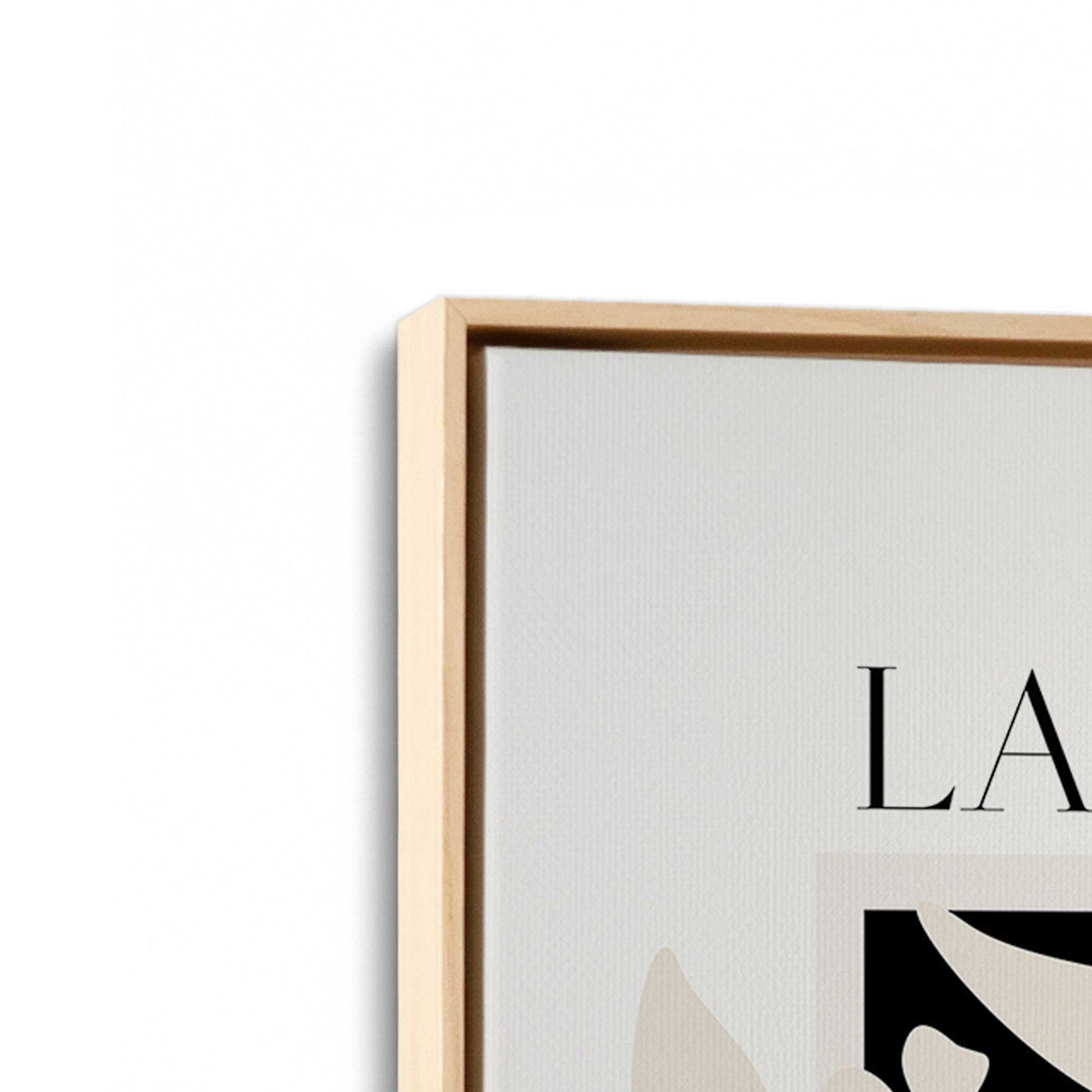 [Color:American Maple], Picture of art in a American Maple frame at an angle
