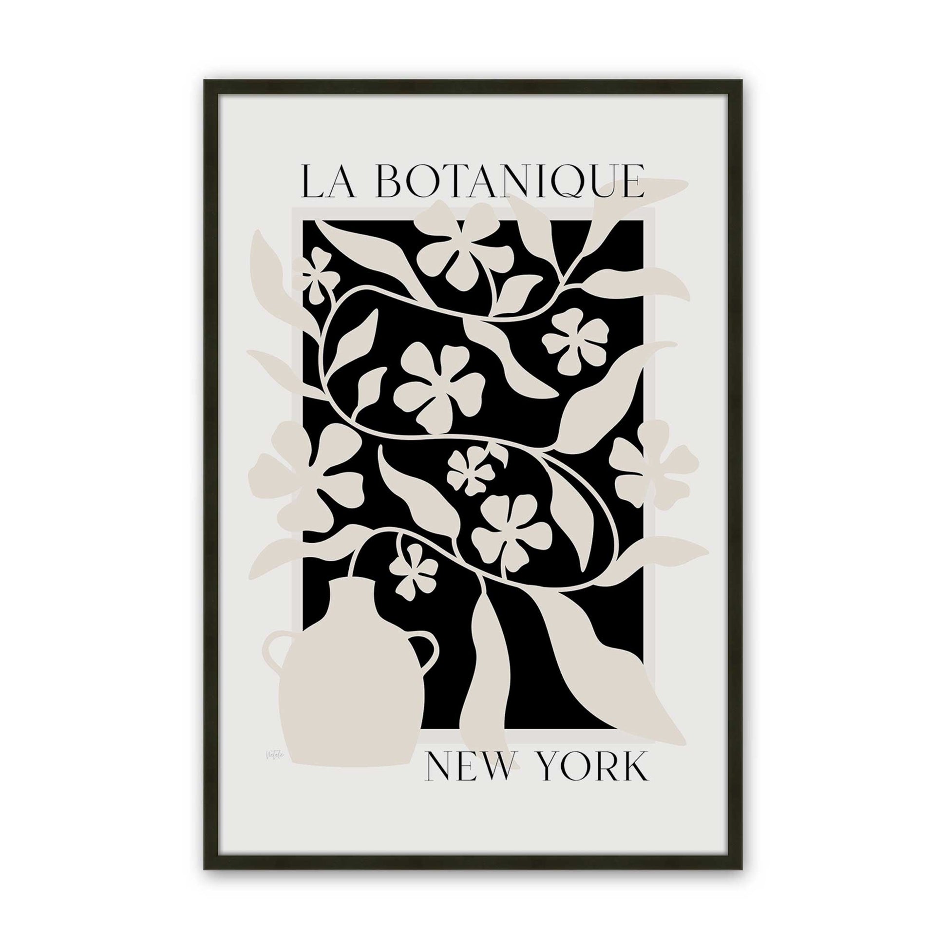[Color:Satin Black], Picture of art in a Satin Black frame