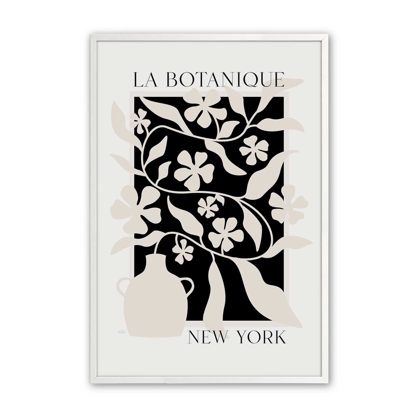 [Color:Opaque White], Picture of art in a Opaque White frame