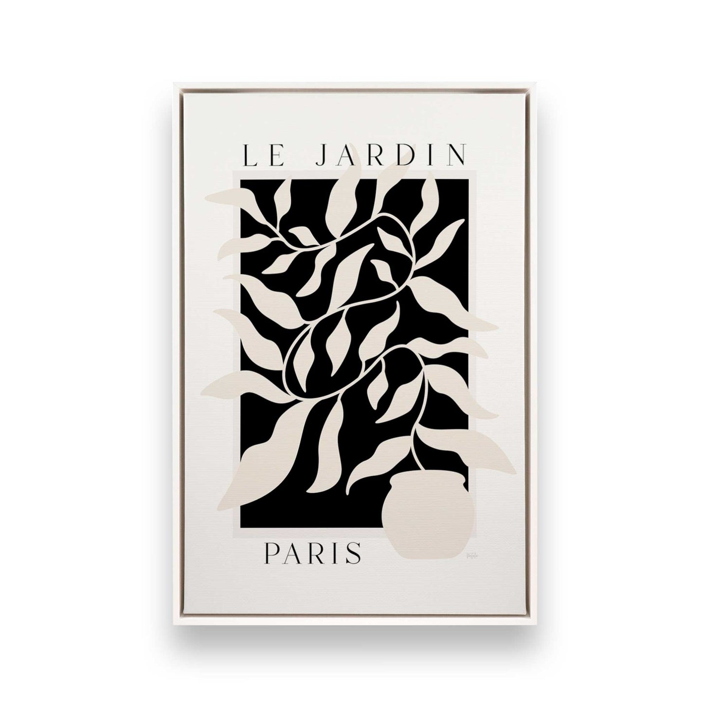 [Color:Opaque White], Picture of art in a White frame
