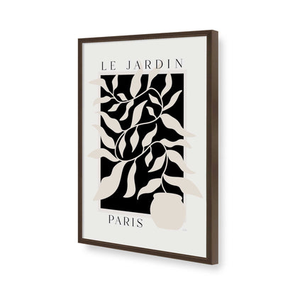 [Color:Brown], Picture of art in a Brown frame of the corner