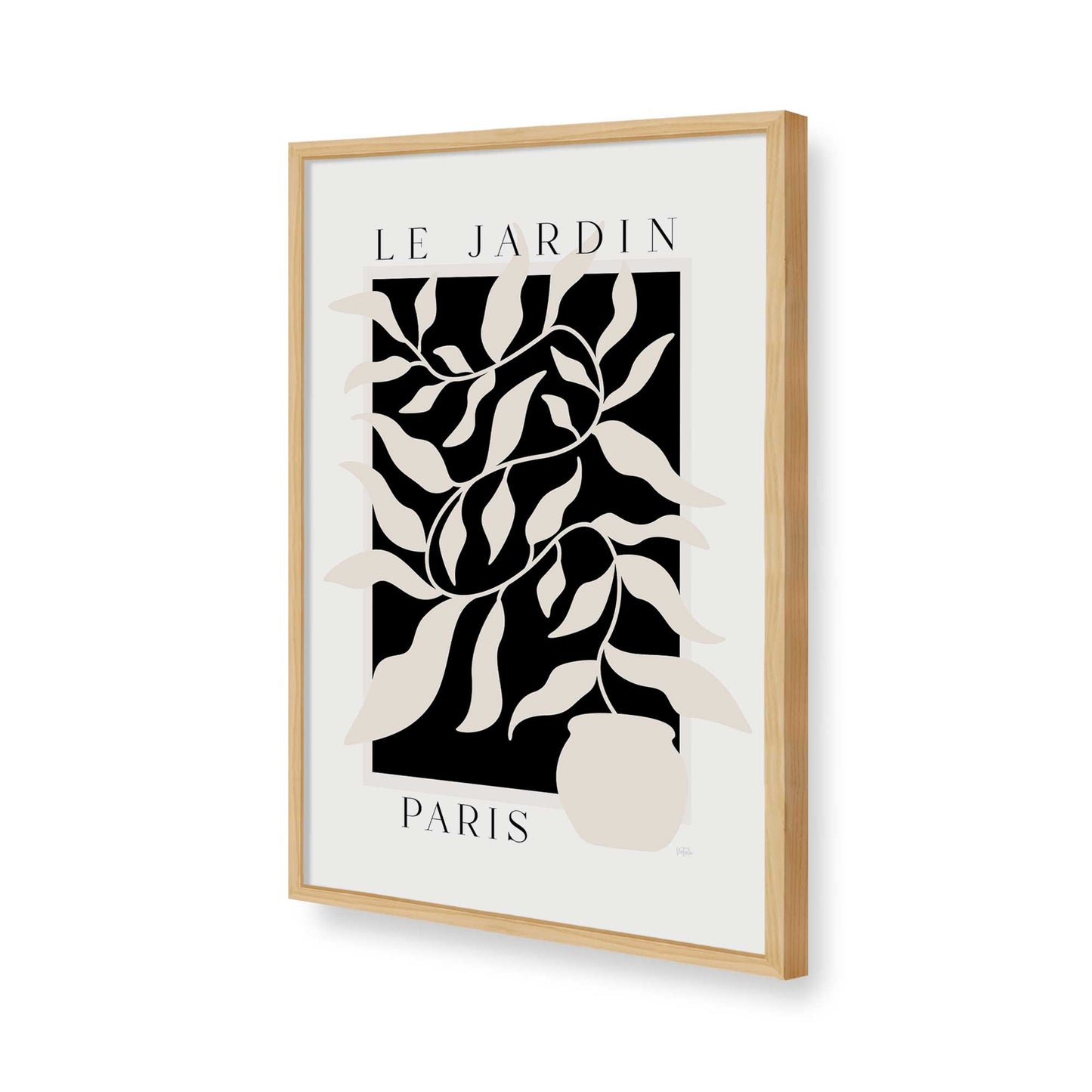 [Color:American Maple], Picture of art in a American Maple frame of the corner