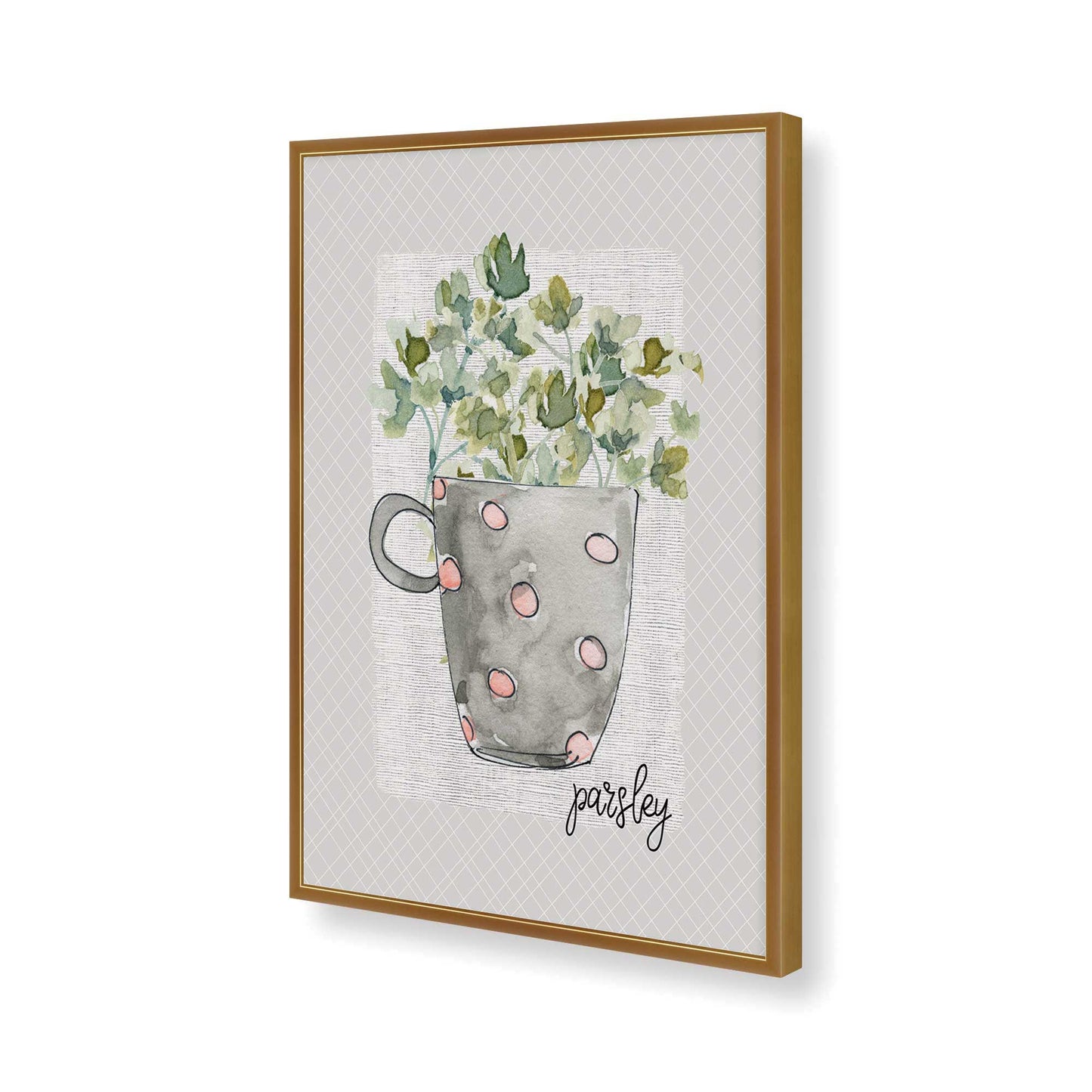 [Color:Polished Gold], Picture of art in a Polished Gold frame of the corner