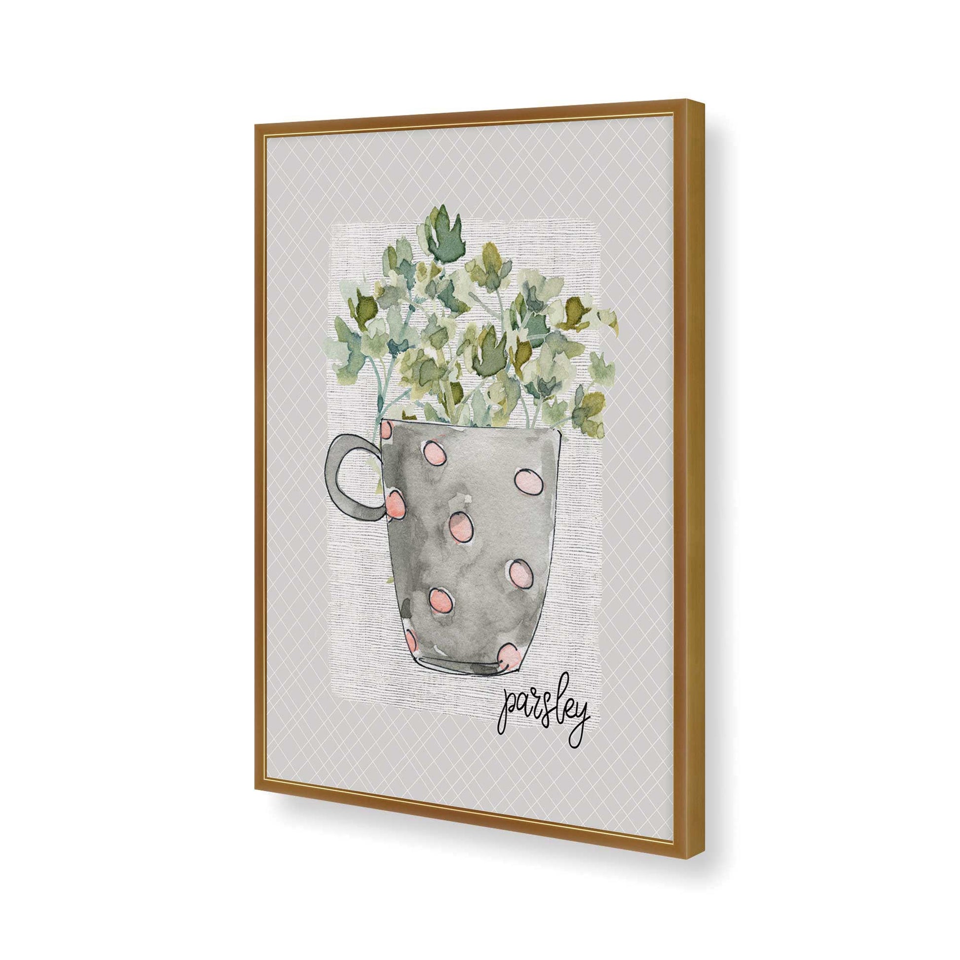 [Color:Polished Gold], Picture of art in a Polished Gold frame of the corner