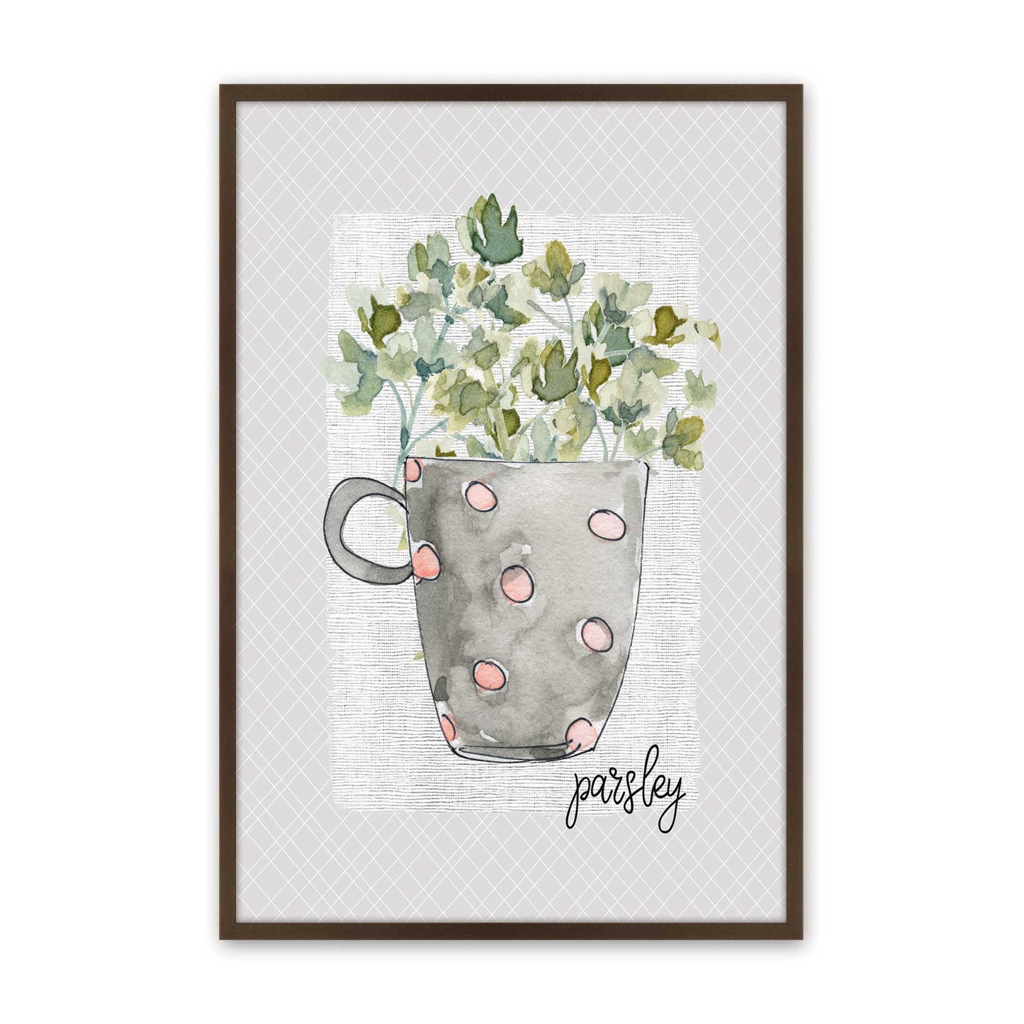 [Color:Brown], Picture of art in a Brown frame