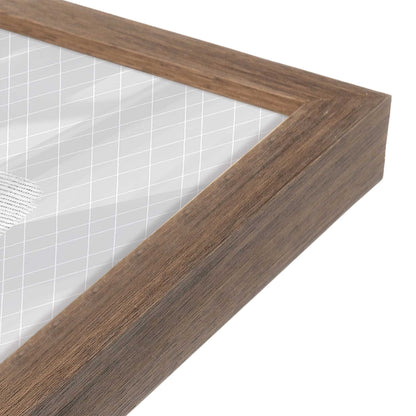 [Color:Walnut], Picture of art in a Walnut frame at an angle