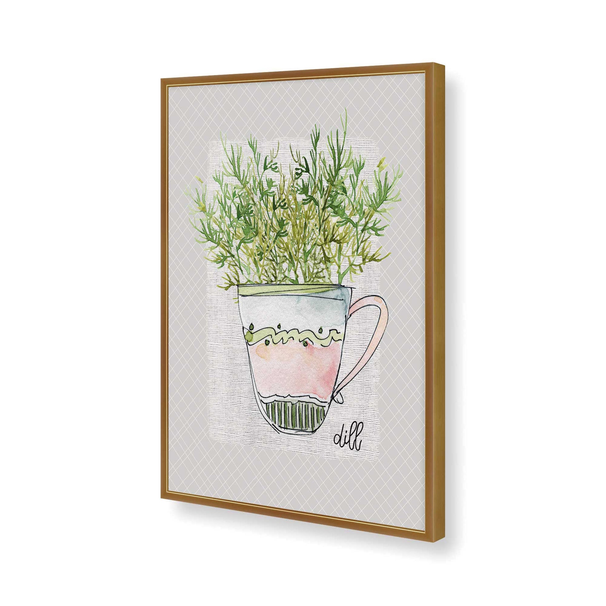 [Color:Polished Gold], Picture of art in a Polished Gold frame of the corner