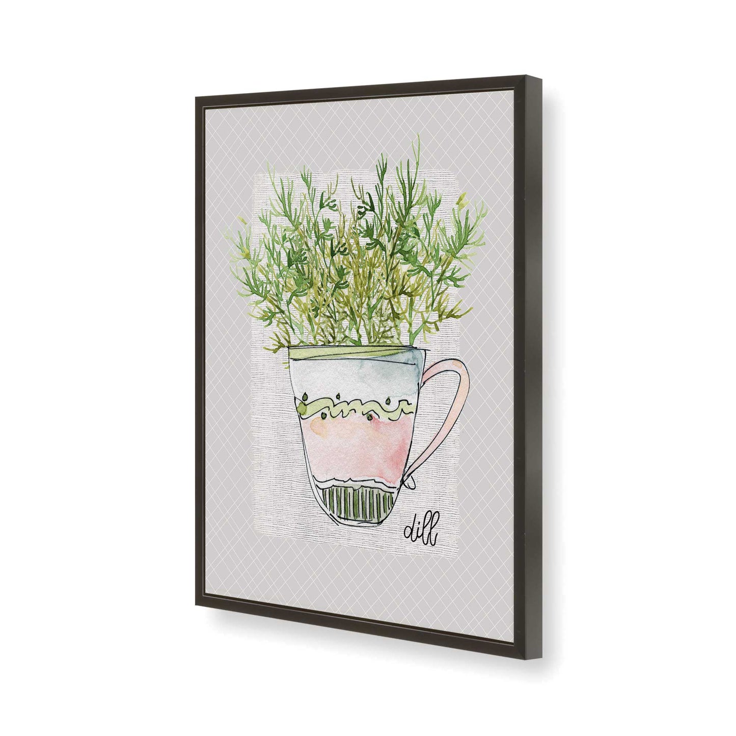 [Color:Satin Black], Picture of art in a Satin Black frame of the corner
