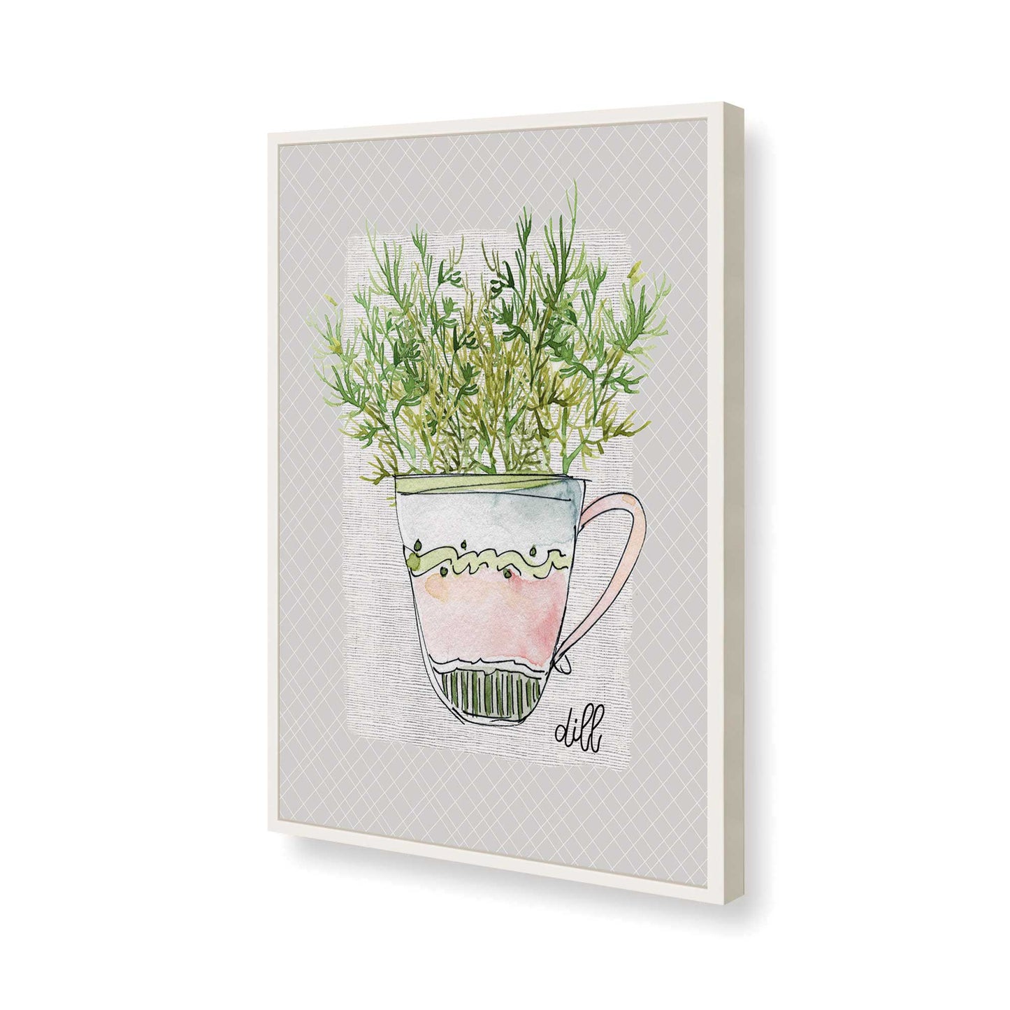 [Color:Opaque White], Picture of art in a Opaque White frame of the corner