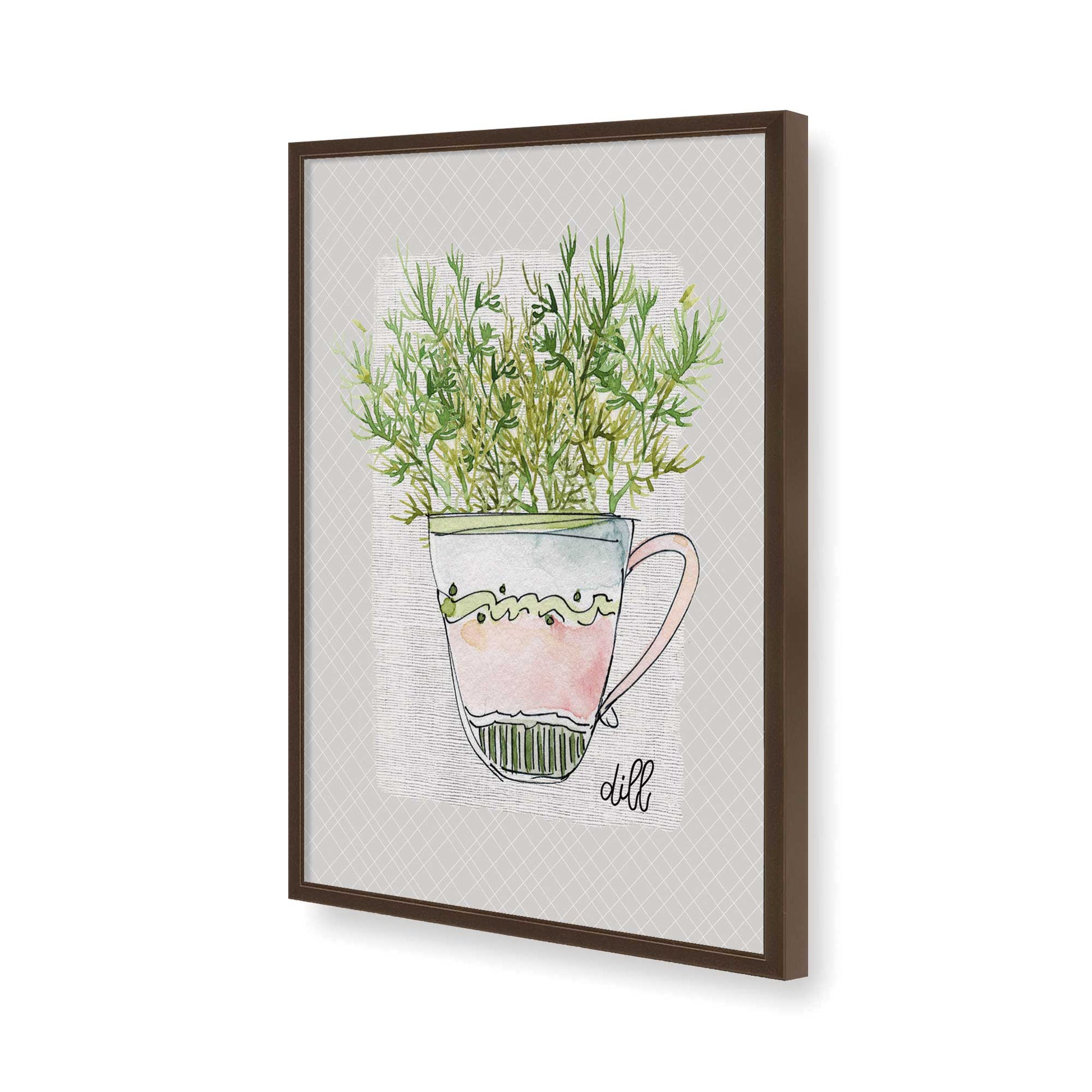 [Color:Belvinder Brown], Picture of art in a Belvinder Brown frame of the corner