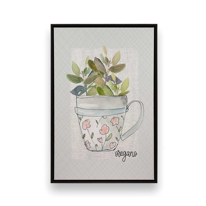 Happy Herbs, Set of 4 Canvas Prints